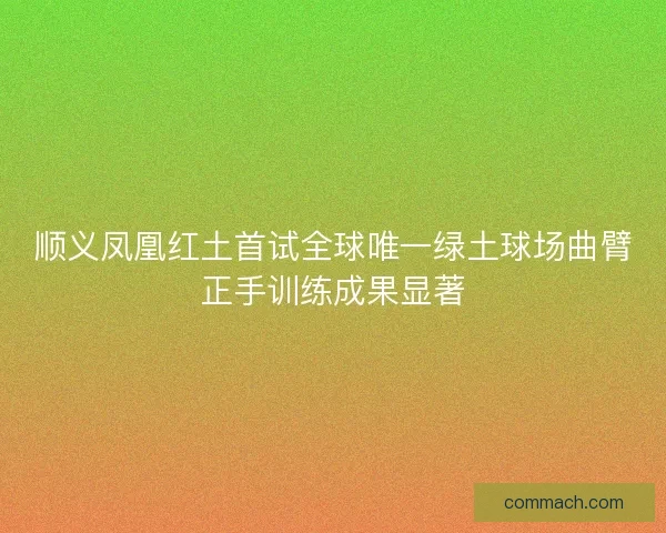 顺义凤凰红土首试全球唯一绿土球场曲臂正手训练成果显著
